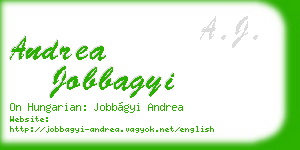 andrea jobbagyi business card
